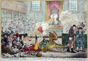 Ein Plumper für Paul! oder Der kleine Schneider ist erledigt! von James Gillray