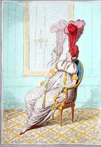 Ein Porträt der modernen Eleganz, veröffentlicht von Hannah Humphrey 1795 von James Gillray
