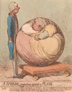 Eine Kugel, die gegen eine Ebene projiziert wird, 3. Januar 1792