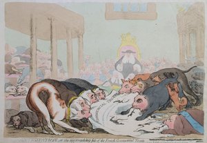 Erwartung oder Das bevorstehende Schicksal des französischen Handelsvertrags, veröffentlicht von W. Holland im Jahr 1786