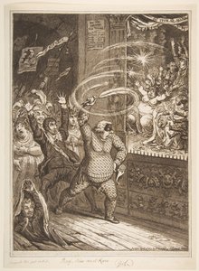 Sprengung des Picknicks, oder Harlekin Quixote greift die Puppen an, siehe Totten..., 2. April 1802