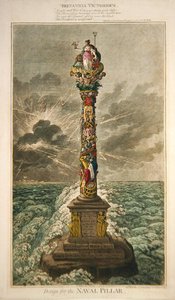 Britannia siegreich, Entwurf für die Marine-Säule, veröffentlicht von Hannah Humphrey