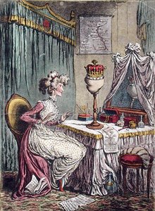 Betrachtungen über eine Krone, veröffentlicht von Hannah Humphrey im Jahr 1807 von James Gillray