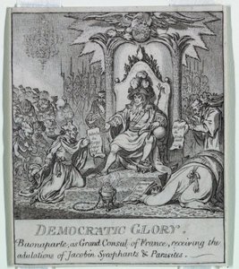 "Demokratie, oder eine Skizze o von James Gillray