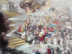 Ende der irischen Farce der katholischen Emanzipation, veröffentlicht von Hannah Humphrey 1805
