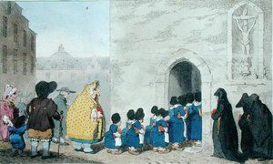 Flämische Charaktere, veröffentlicht von G. Gillray im Jahr 1793