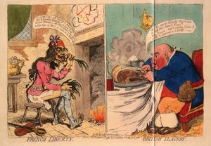 Französische Freiheit. Britische Sklaverei von James Gillray