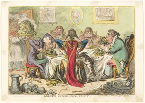 Deutsche essen Sauerkraut von James Gillray