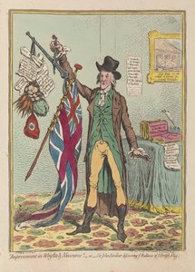 Verbesserung der Gewichte und Maße oder Sir John Seeclear entdeckt jedes Gleichgewicht jeder britischen Flagge, veröffentlicht 1798