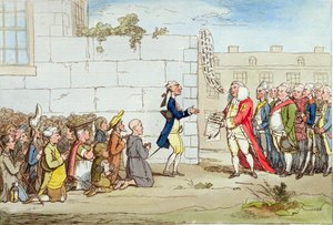 Irische Dankbarkeit, veröffentlicht von Hannah Humphrey im Jahr 1782