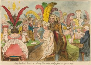 Lady Godinas Rummel;-oder-Peeping-Tom spioniert Pope-Joan aus