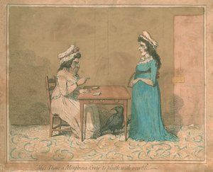 Miss, ich habe einen monströsen Streit mit Ihnen!!, 1794 von James Gillray