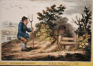 Palemon und Lavinia, veröffentlicht von Hannah Humphrey 1805 von James Gillray