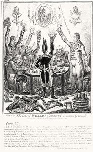 Tafel 7, aus Das Leben von William Cobbett, geschrieben von ihm selbst, veröffentlicht von H. Humphrey, 1809
