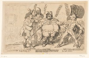 Karikatur auf Charles Fox, 1788 von James Gillray