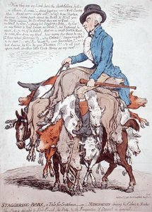 Staggering-Bobs, oder Eine Geschichte für Schotten von James Gillray