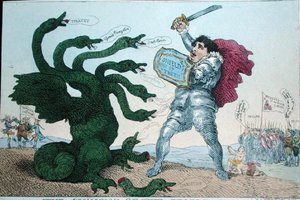 Der Champion des Volkes, veröffentlicht von William Humphrey von James Gillray