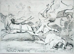 Der Sturz des Phaeton von James Gillray