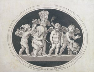 Die Hochzeit von Amor und Psyche, veröffentlicht von Hannah Humphrey im Jahr 1797