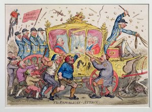 Der republikanische Angriff, veröffentlicht von Hannah Humphrey im Jahr 1795 von James Gillray