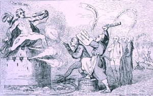 Der Theaterkrieg, veröffentlicht von S.W. Fores im Jahr 1787