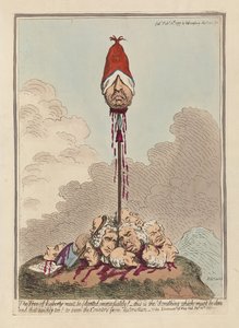 Der Baum der Freiheit muss sofort gepflanzt werden, veröffentlicht 1797 von James Gillray