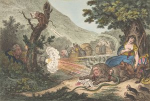 Der verwundete Löwe, 16. Juli 1805 von James Gillray