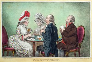 Zwei-Penny Whist von James Gillray