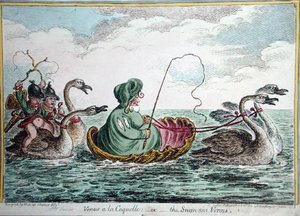 Venus à la Coquelle, oder Die Schwanensee-Venus von James Gillray