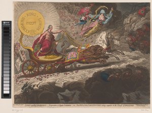 William Pitt vertreibt die dunklen Mächte, 1795