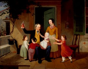 Ein Besuch vom Großvater, ca. 1850