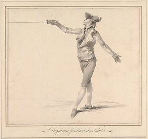 Fünfte Position des Grußes