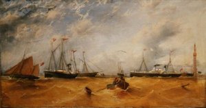 Schiffe im Norden des Hafens von Grimsby von James H. Wheldon