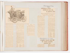 Gedenkalbum zur Dokumentation des Rekordrennens 1901 von New York City nach Philadelphia und zurück