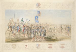 Baron Glenlyon, Ritter des Gael, 1839 von James Henry Nixon
