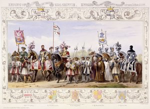 Prozession zu den Listen, 1843 von James Henry Nixon