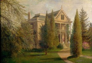 Ansicht des Dungan Manor House, Staten Island, 1876 von James Henry Wright