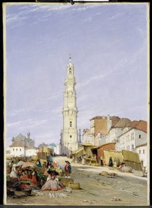 Torre dos Clerigos, Porto, Portugal, 1837