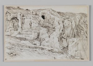 Antike Gräber, Tal von Hinnom, Illustration aus Das Leben unseres Herrn Jesus Christus von James Jacques Joseph Tissot