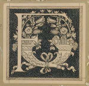 Buchstabe F, Illustration aus Das Leben unseres Herrn Jesus Christus von James Jacques Joseph Tissot