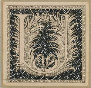 Großbuchstabe U, Illustration aus Das Leben unseres Herrn Jesus Christus von James Jacques Joseph Tissot