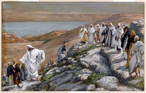 Christus sendet die siebzig Jünger, zwei und zwei, Illustration für Das Leben Christi, ca. 1884-96