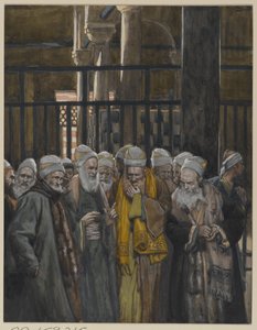 Verschwörung der Juden, Illustration aus Das Leben unseres Herrn Jesus Christus, 1886-94