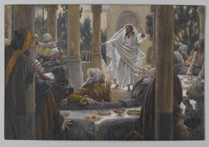 Flüche gegen die Pharisäer, Illustration aus Das Leben unseres Herrn Jesus Christus, 1886-96
