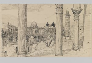 Esplanade des Haram, Illustration aus Das Leben unseres Herrn Jesus Christus von James Jacques Joseph Tissot