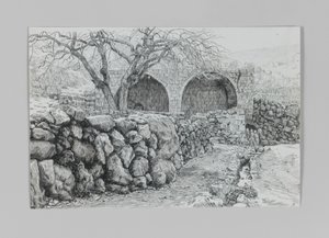 Brunnen der Jungfrau in Ain-Karim, Illustration aus Das Leben unseres Herrn Jesus Christus