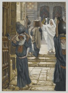 Jesus verbietet das Tragen von Lasten im Vorhof des Tempels, Illustration aus Das Leben unseres Herrn Jesus Christus, 1886-94