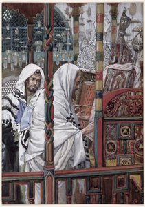 Jesus lehrt in der Synagoge, Illustration für Das Leben Christi, ca. 1886-94