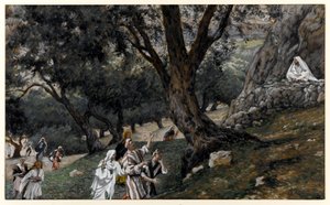 Jesus ging an einen einsamen Ort, Illustration für Das Leben Christi, ca. 1884-96