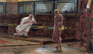 Jesus zum ersten Mal vor Pilatus, Illustration für Das Leben Christi, ca. 1886-94 von James Jacques Joseph Tissot
